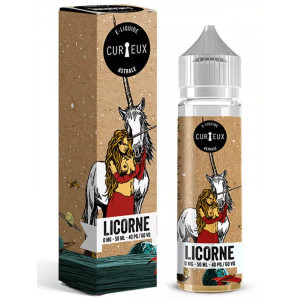 E-liquide La Licorne 50ml – Curieux | Fraise, fruit du dragon